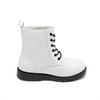 image:imageDREAM PAIRS Girls Ankle Combat Boots Boys Kid ShoesWhite