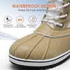 image:imageDREAM PAIRS Womens Mid Calf Duck Winter BootsBeigeWhite