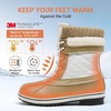 image:imageDREAM PAIRS Womens Mid Calf Duck Winter BootsBeigeWhite