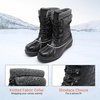 image:imageDREAM PAIRS Womens Mid Calf Duck Winter BootsBlack