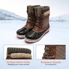 image:imageDREAM PAIRS Womens Mid Calf Duck Winter BootsBrown