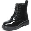 image:imageDREAM PAIRS Girls Ankle Combat Boots Boys Kid ShoesBlack