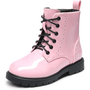image:imageDREAM PAIRS Girls Ankle Combat Boots Boys Kid ShoesPink