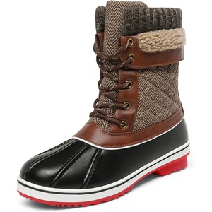 image:imageDREAM PAIRS Womens Mid Calf Duck Winter BootsBrown