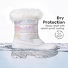 image:imageDREAM PAIRS Girls Snow Waterproof Winter BootsWhite