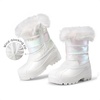 image:imageDREAM PAIRS Girls Snow Waterproof Winter BootsWhite