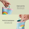 image:imageDREAM PAIRS Kids Rubber Rain BootsBlueRainbow