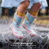 image:imageDREAM PAIRS Kids Rubber Rain BootsBlueRainbow