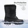 image:imageDREAM PAIRS Unisex Snow Waterproof Winter BootsAll Black