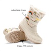 image:imageDREAM PAIRS Unisex Snow Waterproof Winter BootsBeigeRainbow