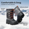 image:imageDREAM PAIRS Unisex Snow Waterproof Winter BootsGreyOrange