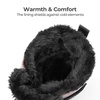 image:imageDREAM PAIRS Unisex Snow Waterproof Winter BootsRedBlack