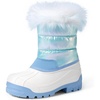 image:imageDREAM PAIRS Girls Snow Waterproof Winter BootsBlue