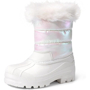 image:imageDREAM PAIRS Girls Snow Waterproof Winter BootsWhite
