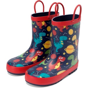 image:imageDREAM PAIRS Kids Rubber Rain BootsRedDinosaur