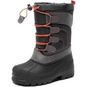 image:imageDREAM PAIRS Unisex Snow Waterproof Winter BootsGreyOrange