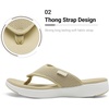 image:imageDREAM PAIRS Womens Arch Support Cushion Flip FlopsBeige