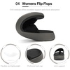 image:imageDREAM PAIRS Womens Arch Support Cushion Flip FlopsBlackGrey