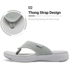 image:imageDREAM PAIRS Womens Arch Support Cushion Flip FlopsGrey
