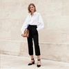 image:imageDREAM PAIRS ANNEE Pointed Toe Low Chunky Heel PumpsBlackPu
