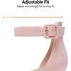 image:imageDREAM PAIRS ANNEE Pointed Toe Low Chunky Heel PumpsPinkSuede