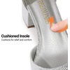 image:imageDREAM PAIRS ANNEE Pointed Toe Low Chunky Heel PumpsSilverGlitter