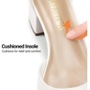 image:imageDREAM PAIRS ANNEE Pointed Toe Low Chunky Heel PumpsWhitePu