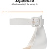 image:imageDREAM PAIRS ANNEE Pointed Toe Low Chunky Heel PumpsWhitePu