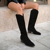 image:imageDREAM PAIRS Suede Knee High Fall Tall Boots for WomenBlack