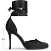 image:imageDREAM PAIRS Womens Ballet High Heels Closed Toe PumpsBlack