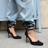 image:imageDREAM PAIRS Womens Ballet High Heels Closed Toe PumpsBlack