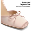 image:imageDREAM PAIRS Womens Ballet High Heels Closed Toe PumpsPink