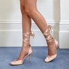image:imageDREAM PAIRS Womens Ballet High Heels Closed Toe PumpsPink