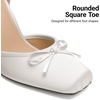 image:imageDREAM PAIRS Womens Ballet High Heels Closed Toe PumpsWhite