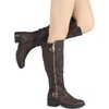 image:imageDREAM PAIRS Womens Knee High Boots Wide Calf Tall BootsBrown