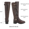 image:imageDREAM PAIRS Womens Knee High Boots Wide Calf Tall BootsBrown
