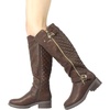 image:imageDREAM PAIRS Womens Knee High Boots Wide Calf Tall BootsBrown