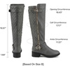 image:imageDREAM PAIRS Womens Knee High Boots Wide Calf Tall BootsGrey
