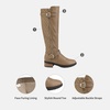 image:imageDREAM PAIRS Womens Knee High Boots Wide Calf Tall BootsKhaki