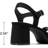 image:imageDREAM PAIRS Womens Platform Block Chunky Heels SandalsBlacksuede