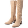 image:imageDREAM PAIRS Womens Slouchy KneeHigh Chunky Heel BootsApricot