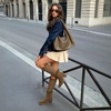 image:imageDREAM PAIRS Womens Slouchy KneeHigh Chunky Heel BootsKhaki