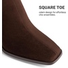 image:imageDREAM PAIRS Womens Square Toe Ankle BootsBrown