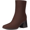 image:imageDREAM PAIRS Womens Square Toe Ankle BootsBrown