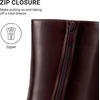 image:imageDREAM PAIRS Womens Square Toe Ankle BootsBurgundy