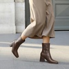 image:imageDREAM PAIRS Womens Square Toe Ankle BootsChocolate