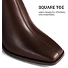 image:imageDREAM PAIRS Womens Square Toe Ankle BootsChocolate