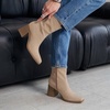 image:imageDREAM PAIRS Womens Square Toe Ankle BootsNude