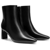 image:imageDREAM PAIRS Womens Square Toe Block Heel Ankle BootsBlackpu