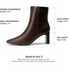 image:imageDREAM PAIRS Womens Square Toe Block Heel Ankle BootsChocolate
